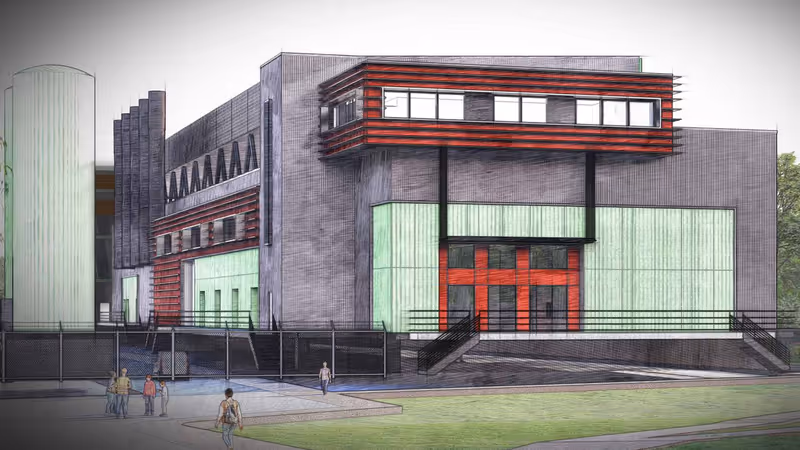 Exeter Energy heat plant indicative render north elevation