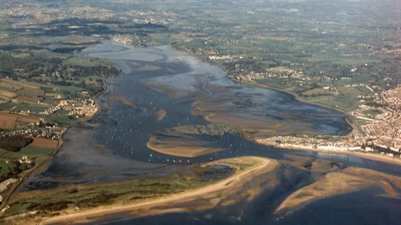 Dawlish Warren and Exe Estuary mouth sandbanks