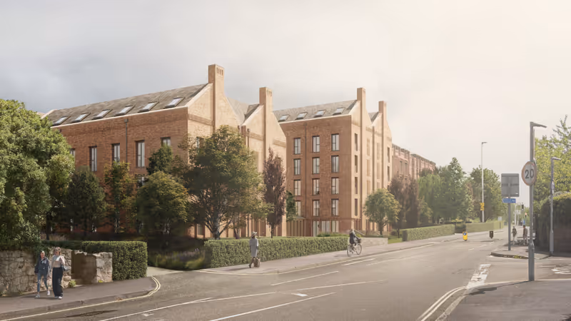 Illustrative view of Heavitree Road blocks above Higher Summerlands