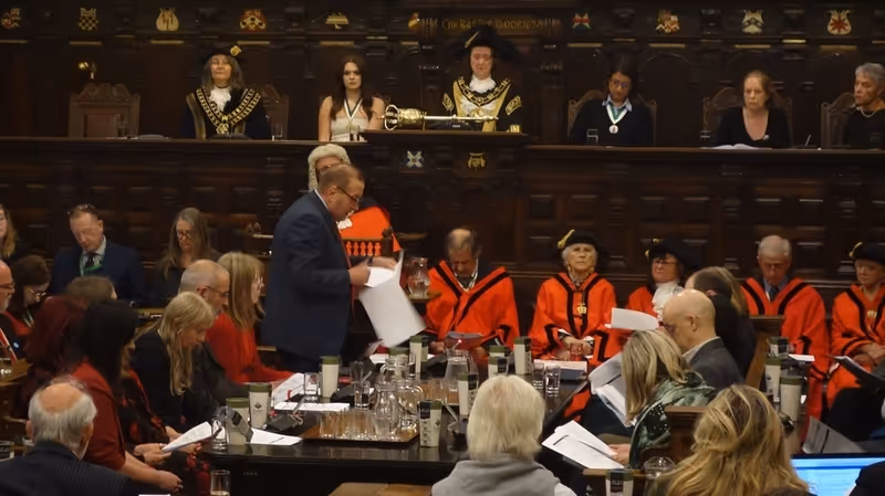 Phil Bialyk at Exeter City Council's annual meeting on 20 May 2026